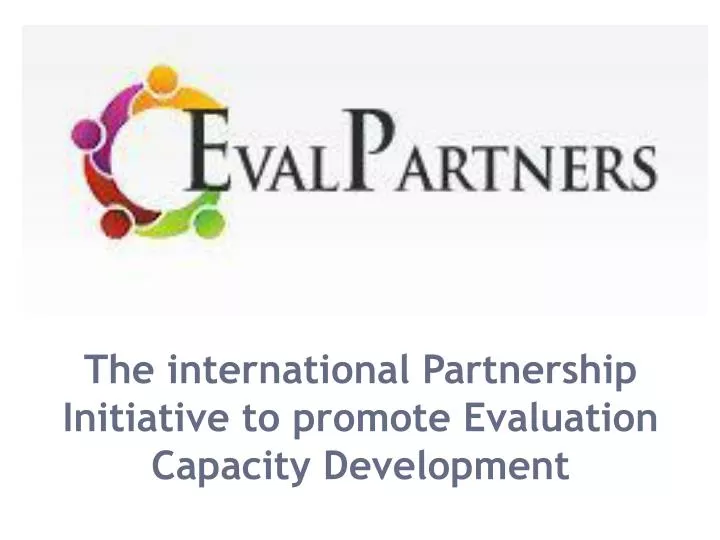 the international partnership initiative to promote evaluation capacity development
