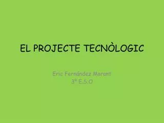 el projecte tecn logic