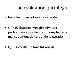 une valuation qui int gre