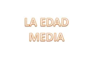 la edad media