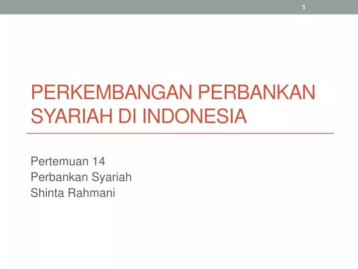 perkembangan perbankan syariah di indonesia