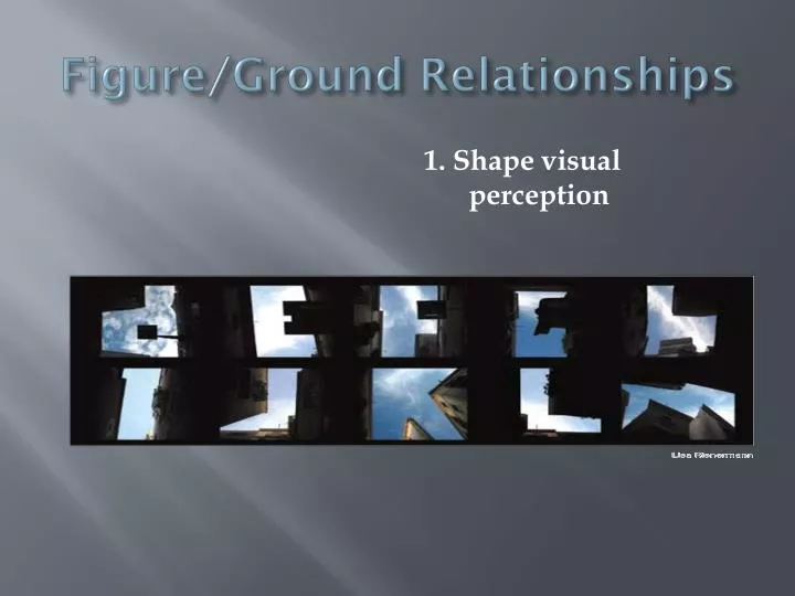 figure ground relationships