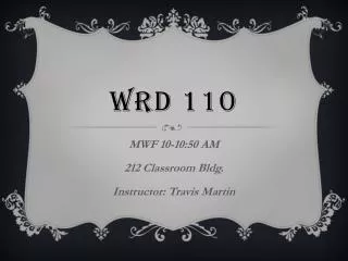 WRD 110