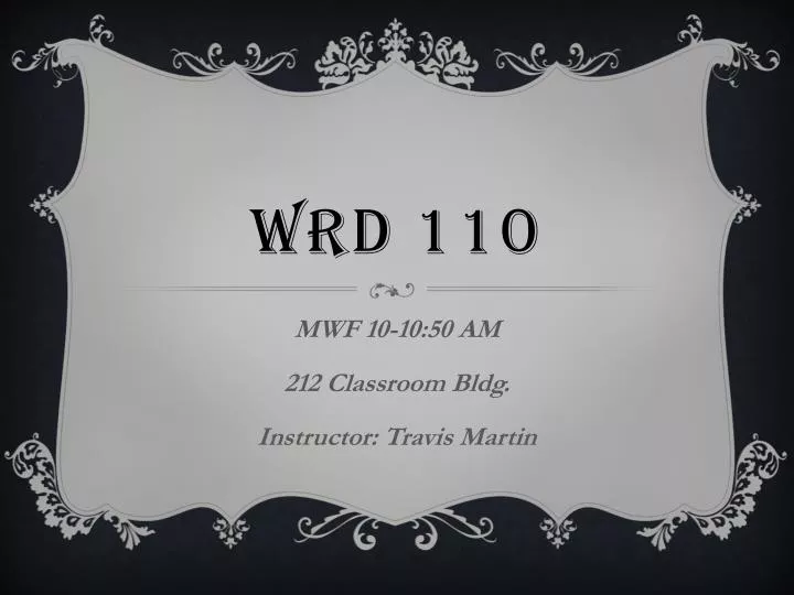 wrd 110
