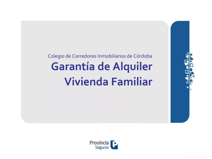 colegio de corredores inmobiliarios de c rdoba garant a de alquiler vivienda familiar