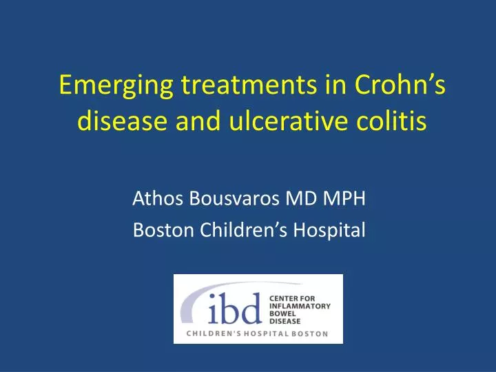 emerging treatments in crohn s disease and ulcerative colitis