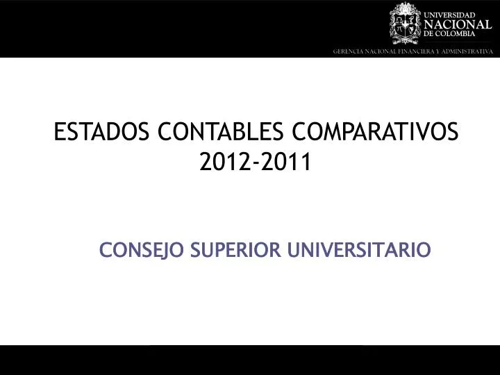 estados contables comparativos 2012 2011