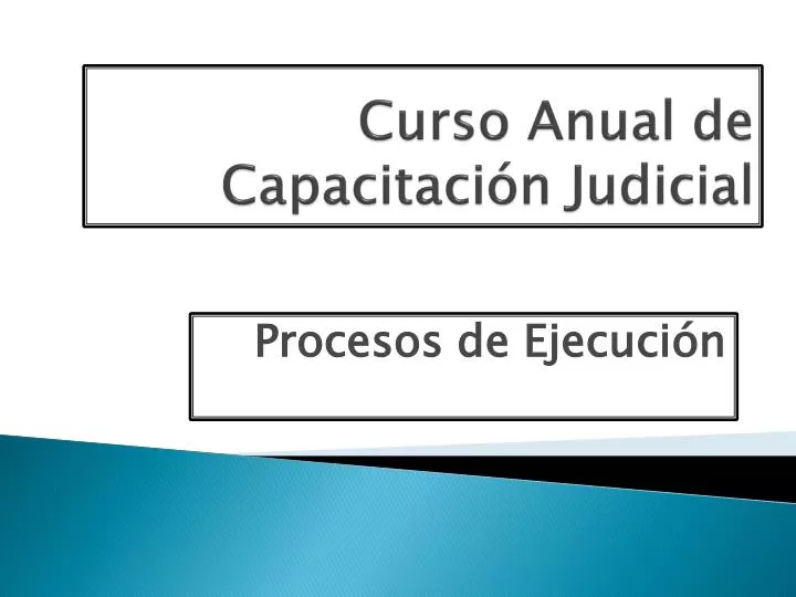 curso anual de capacitaci n judicial