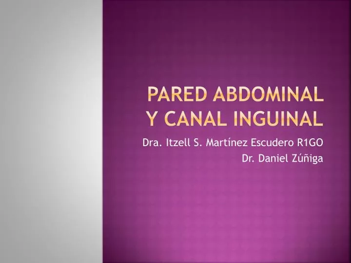 pared abdominal y canal inguinal