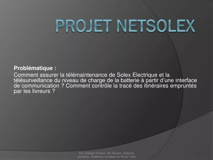 projet netsolex