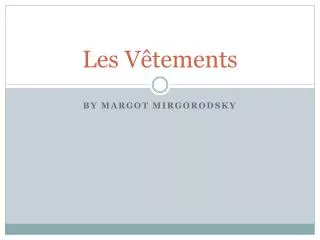 les v tements