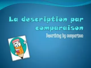 la description par comparaison