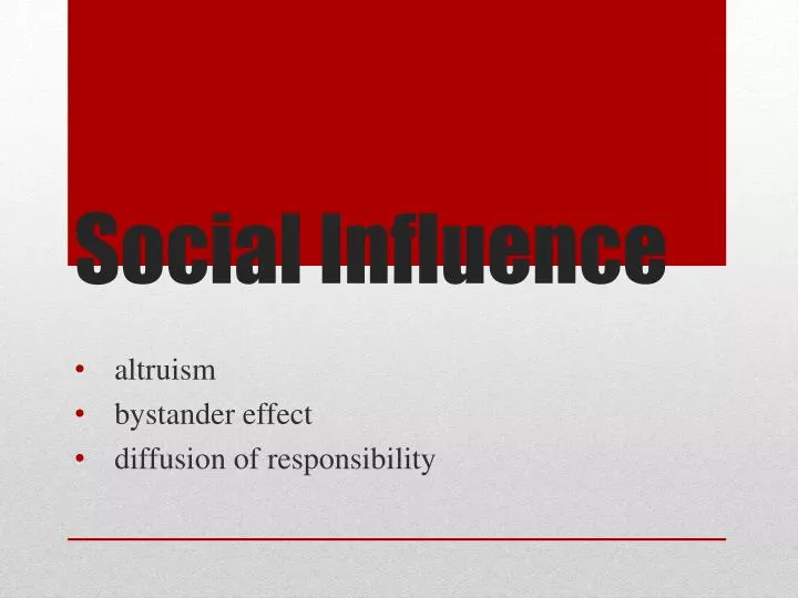 social influence