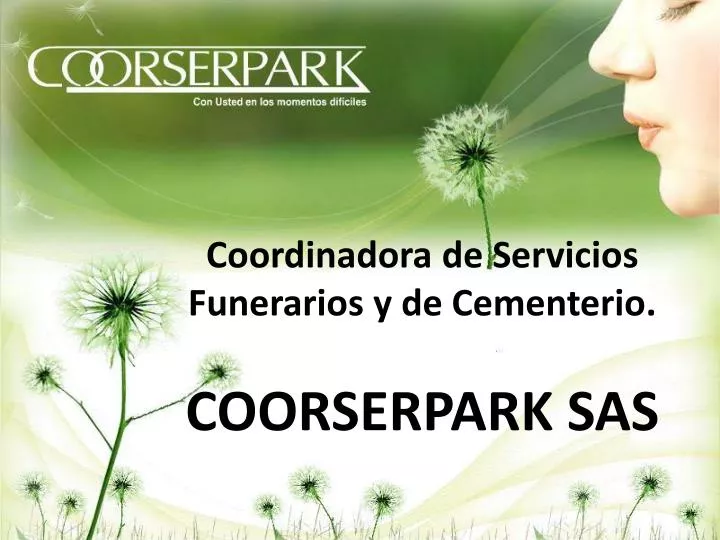 coordinadora de servicios funerarios y de cementerio coorserpark s a s