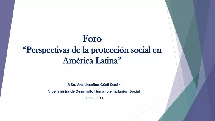 foro perspectivas de la protecci n social en am rica latina