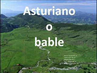 asturiano o bable