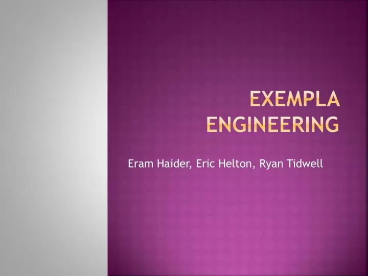 exempla engineering