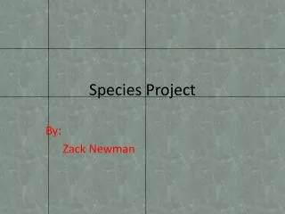 Species Project
