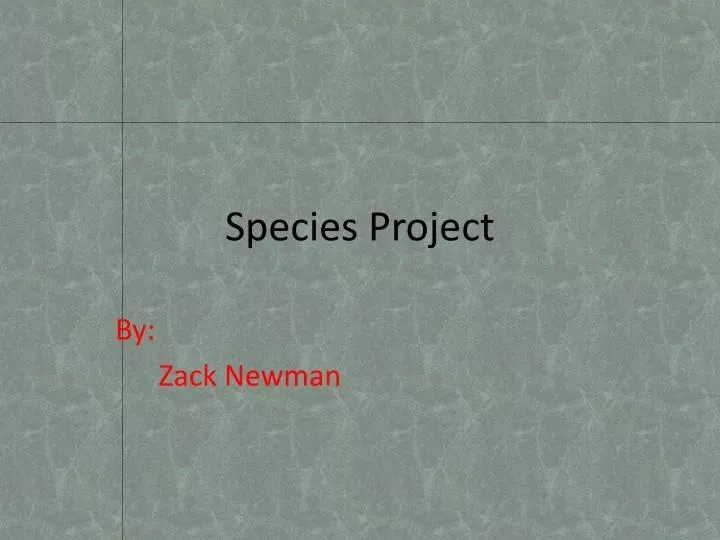 species project