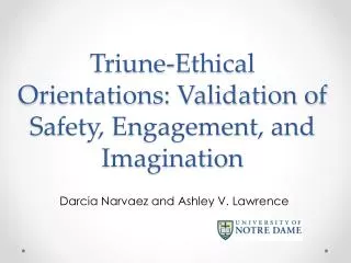 Triune-Ethical Orientations: Validation of Safety, Engagement, and Imagination