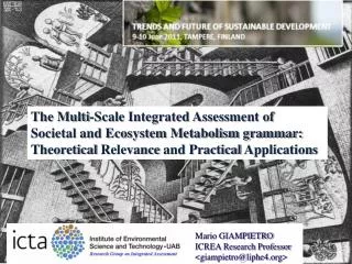 The Multi-Scale Integrated Assessment of Societal and Ecosystem Metabolism grammar: