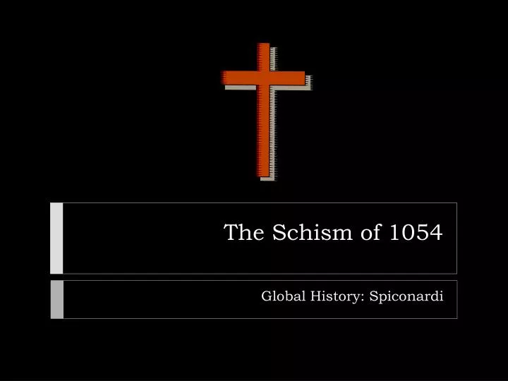 the schism of 1054