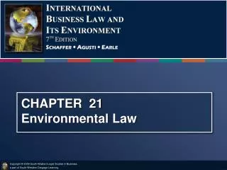 CHAPTER 21 Environmental Law