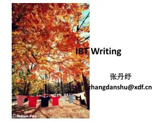 IBT Writing