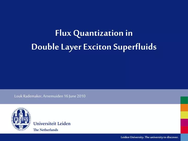 flux quantization in double layer exciton superfluids