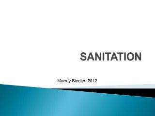 SANITATION