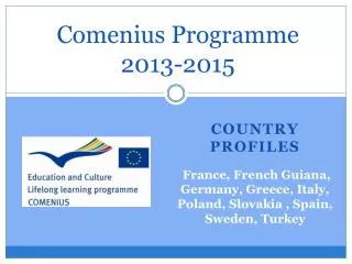Comenius Programme 2013-2015