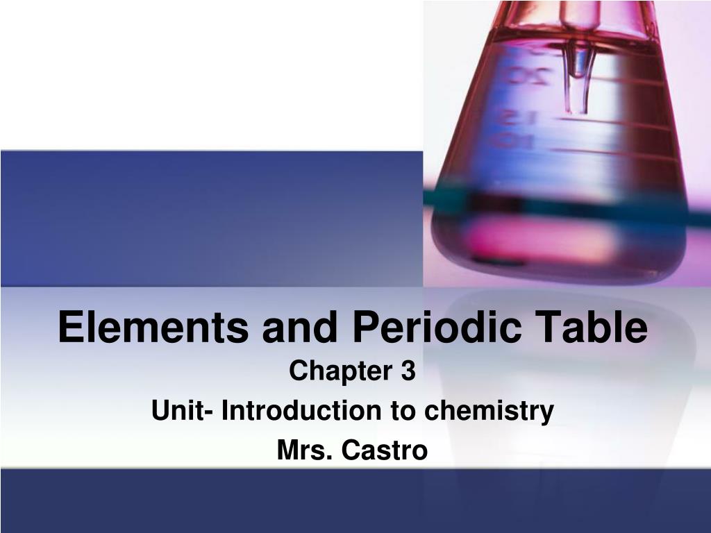 PPT - Elements and Periodic Table PowerPoint Presentation, free ...