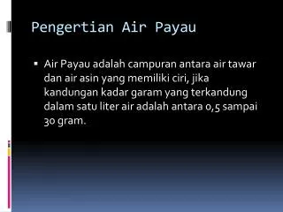 pengertian air payau
