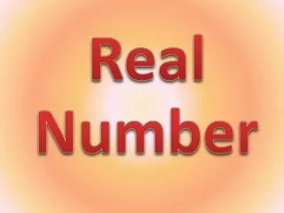 Real Number