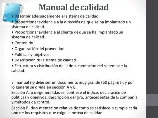 manual de calidad