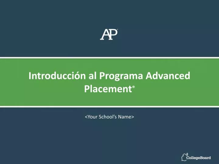 introducci n al programa advanced placement