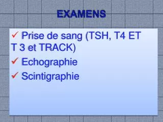examens