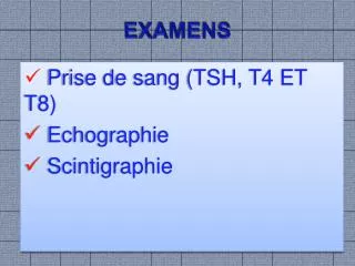 examens