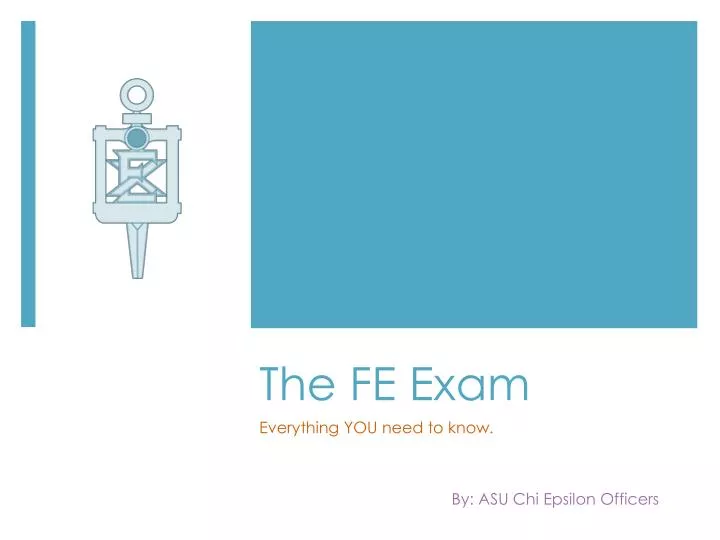 the fe exam