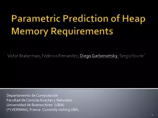 Parametric Prediction of Heap Memory Requirements