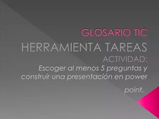 GLOSARIO TIC