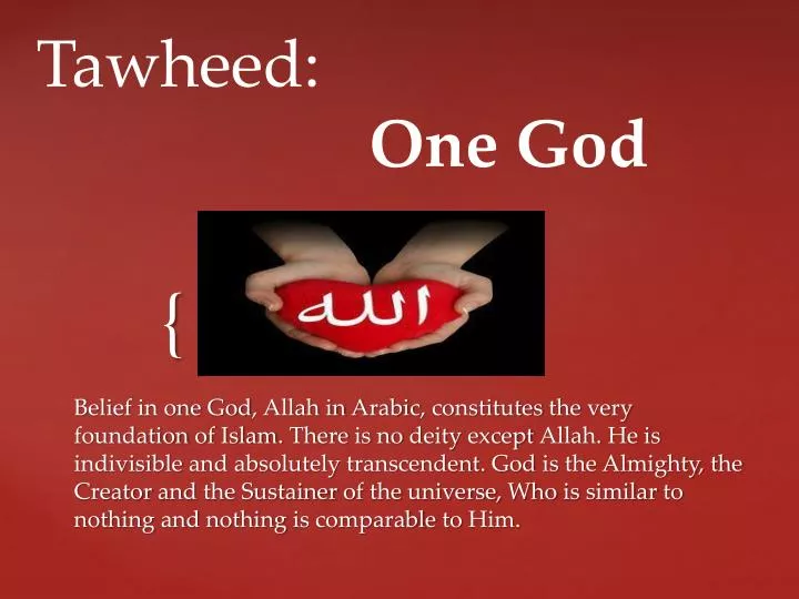 tawheed one god