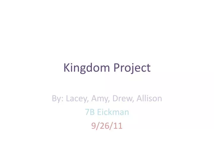 kingdom project