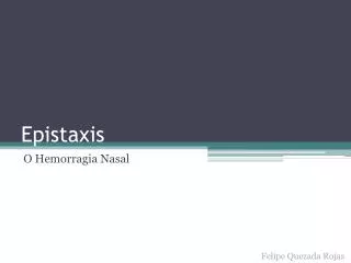 epistaxis