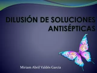 dilusi n de soluciones antis pticas