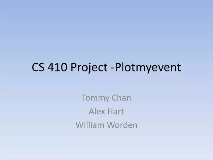 cs 410 project plotmyevent