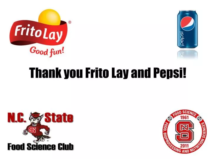 thank you frito lay and pepsi