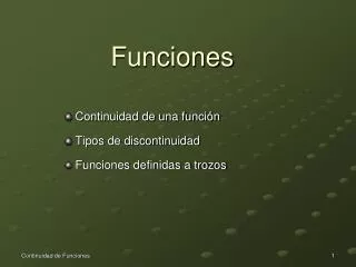 funciones
