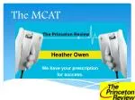 The MCAT - slide 1