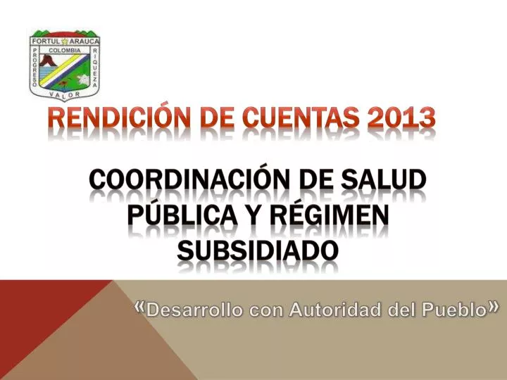 rendici n de cuentas 2013